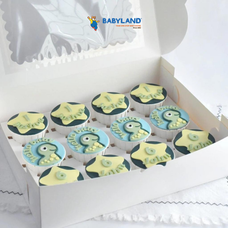 Yippii Cupcake - Dinosaur 9pcs (Fondant)