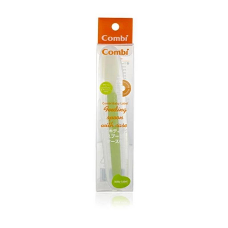 Combi Baby Label Feeding Spoon With Case (5m+)