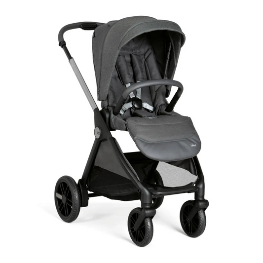 Chicco Bellagio Stroller - Black Satin (Newborn till 22kg) | Two Ways Facing Stroller