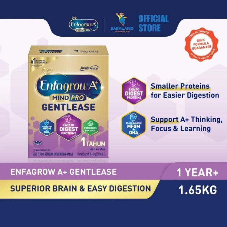 Enfagrow A+ Gentlease (1Y+) Original Milk Formula Powder (1.65kg) [Easy Digestion]