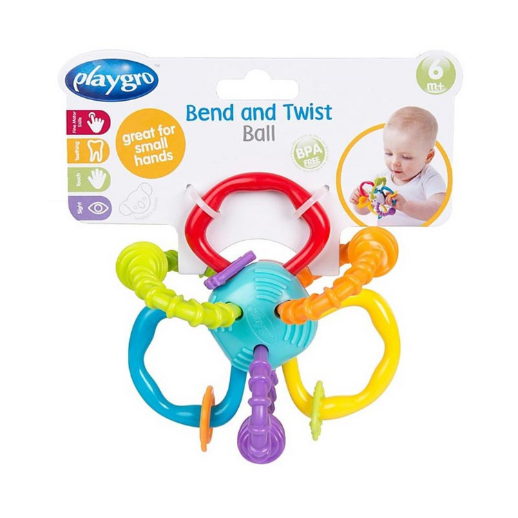 Playgro Bend & Twist Teething Rattle (6m+)