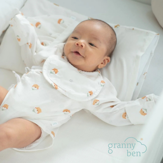 Granny Ben TENCEL Muslin Baby Bodysuit