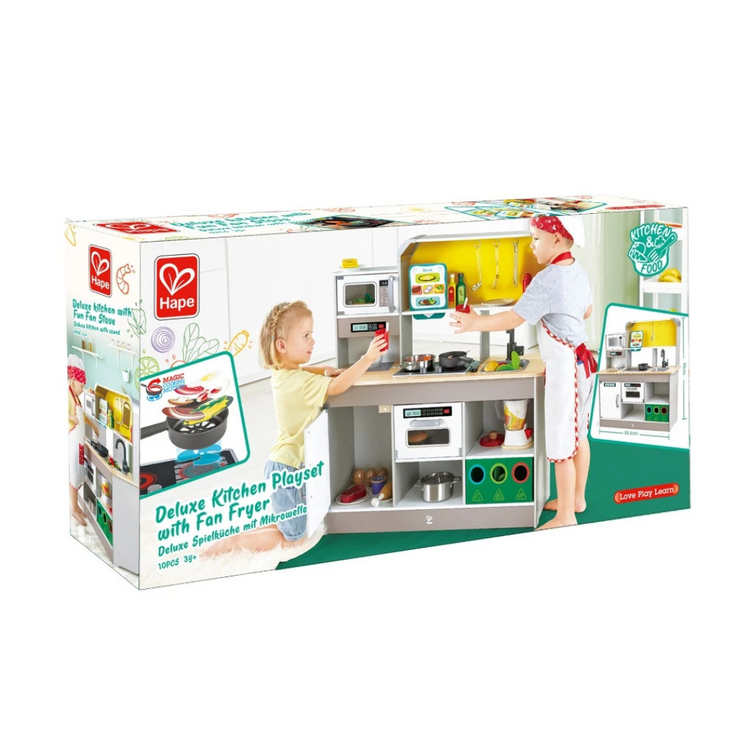 Hape 3177 Deluxe Kitchen Playset With Fan Fryer (3y+)