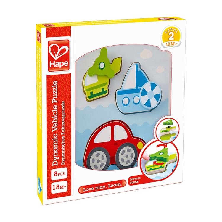 Hape 1607 Dynamic Vehicle Puzzle (18m+)