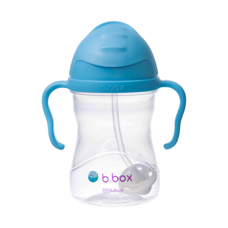 B.Box Baby Sippy Straw Cup 240ml With 360 Degree Weighted Straw (6m+) / Replacement Straw Set