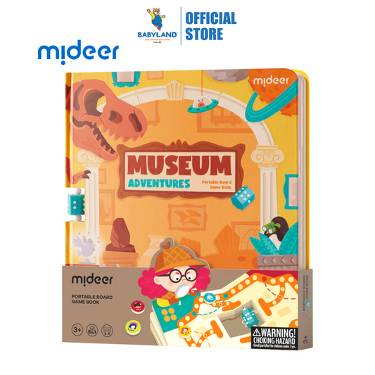 mideer 6-in-1 Portable Board Game Book - Museum Adventures (3Y+)