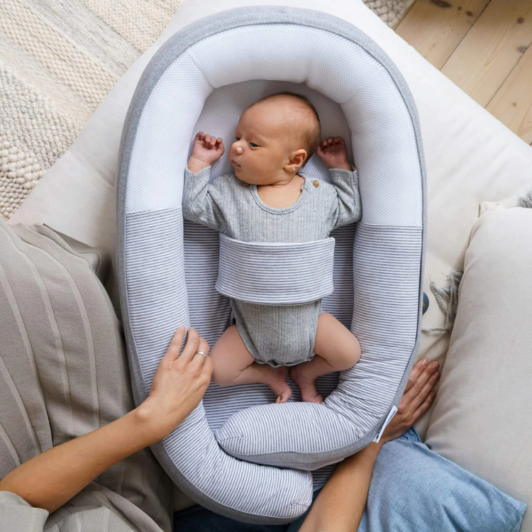 Doomoo Cocoon Baby Bed - Classic Grey