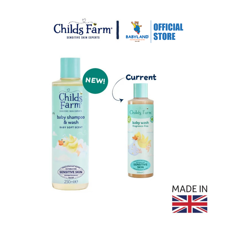 Childs Farm Baby Shampoo & Wash Baby Soft Scent 250ml