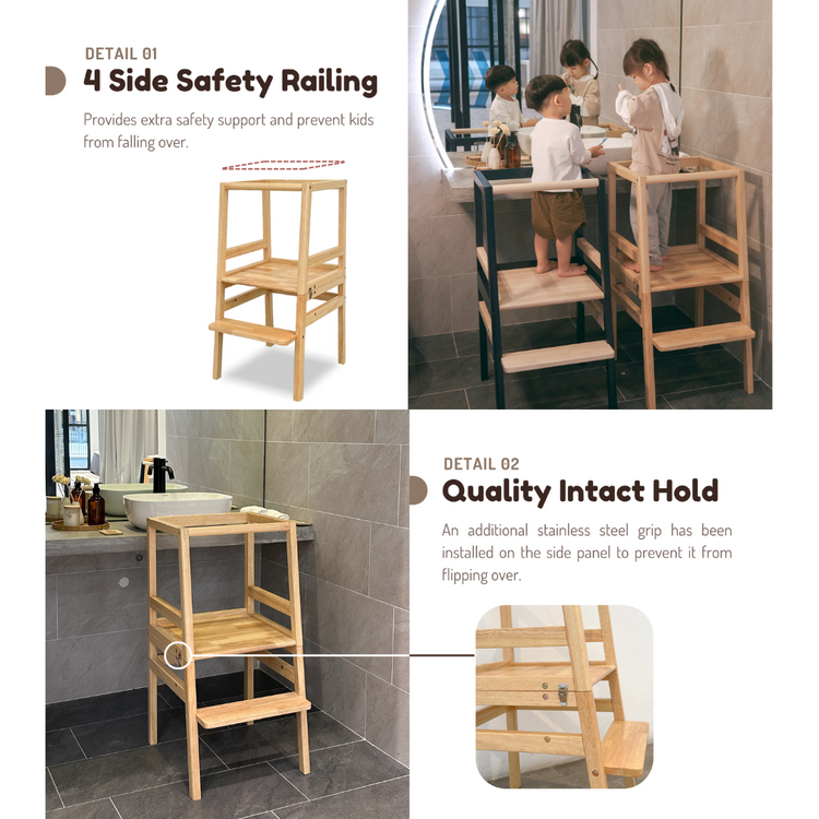 Funbies Baecere Convertible Learning Tower - Natural White