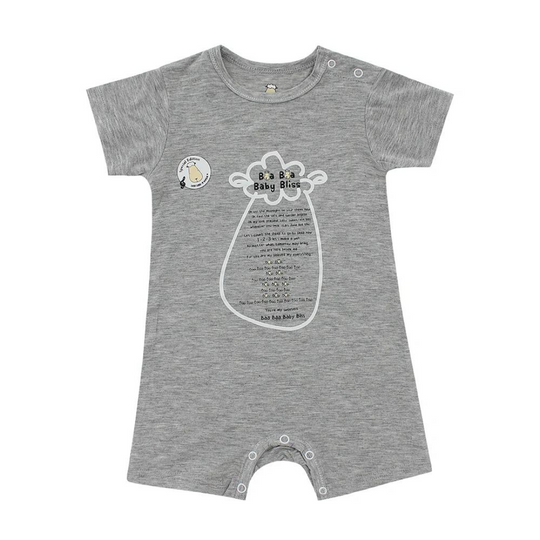 Baa Baa Sheepz SPECIAL EDITION - Romper Short Sleeve Baa Baa Baby Bliss Grey (6M)