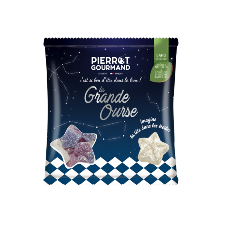 Pierrot Gourmand Vegan Gummies Sweet 264g/Star Mix 264g/Cloud Mix 252g