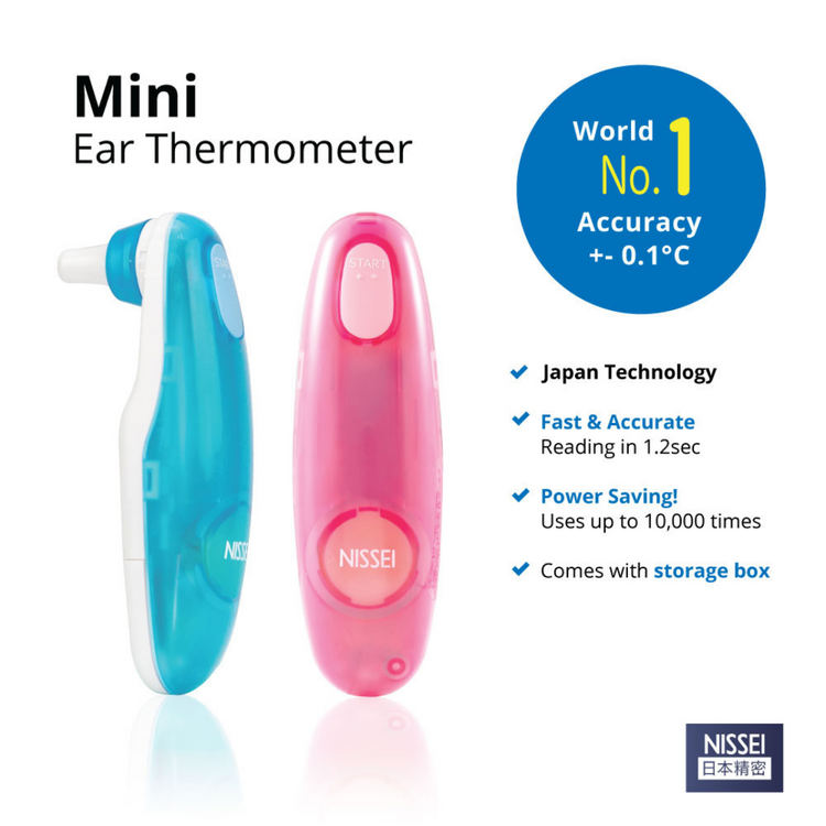 Nissei Mini Ear Thermometer [𝐍𝐨.𝟏 𝐀𝐜𝐜𝐮𝐫𝐚𝐜𝐲][𝐉𝐀𝐏𝐀𝐍 𝐓𝐞𝐜𝐡𝐧𝐨𝐥𝐨𝐠𝐲]