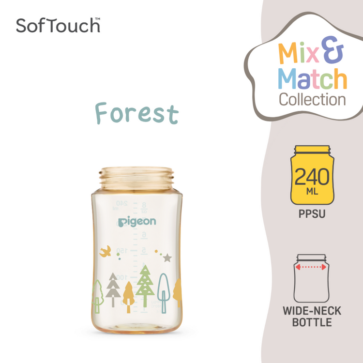 Pigeon SofTouch Wide-Neck Mix and Match Bottle Only