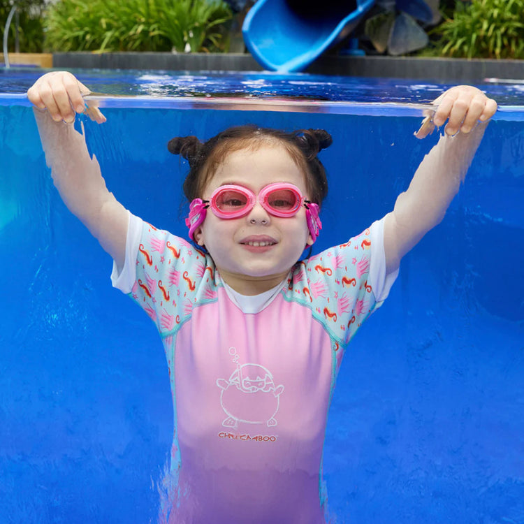 Cheekaaboo Booggles Swim Goggles with Neoprene Strap for Children Kids Boy Girl