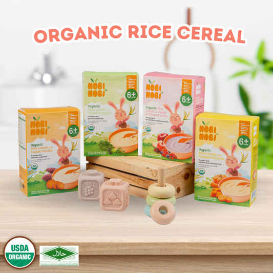 Nobi Nobi Organic Rice Cereal 120g (6M+) [HALAL]