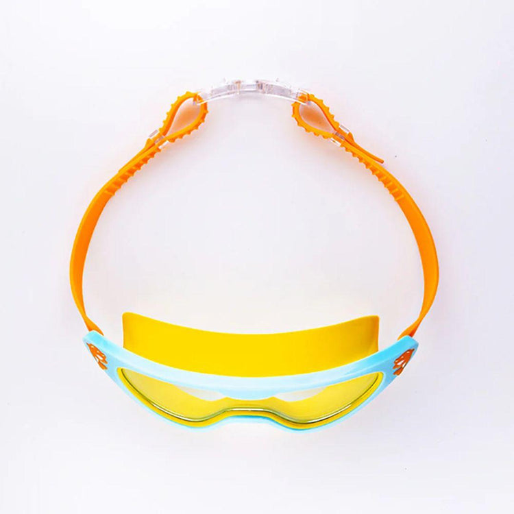 Cheekaaboo Wide Frame Swim Goggles - Blue Yellow Dolphin