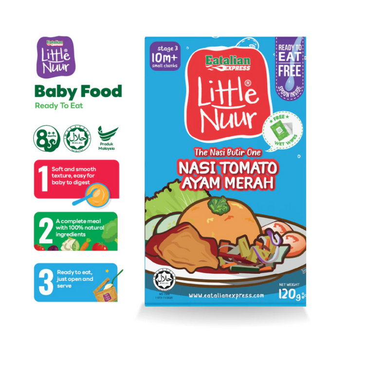 Eatalian Express Little Nuur Baby Food Stage 3 (10m+) | Makanan Bayi untuk 10 bulan ke atas