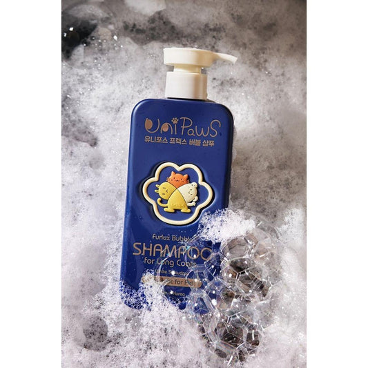 UniPaws Furlux Probiotics Bubble Shampoo for Long Coats 500ml
