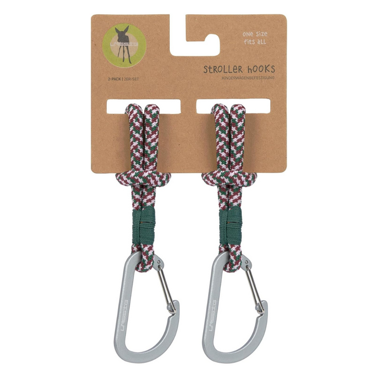 Lassig Cas Mix Stroller Hooks Cord 2 Pcs - Green