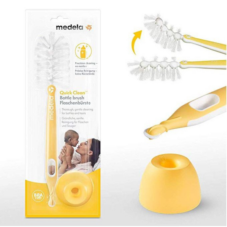 Medela Quick Clean Bottle & Teat Brush With Stand