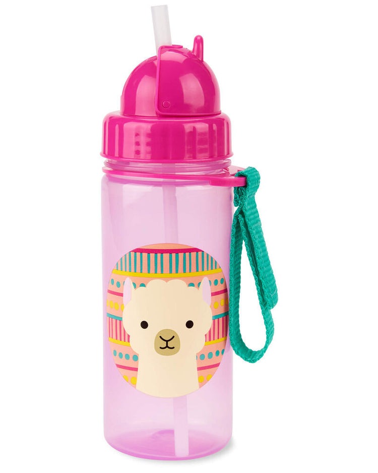 Skip Hop Zoo Straw Bottle 390ml - Llama