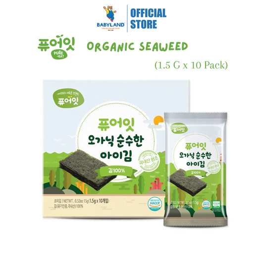Pure-Eat Organic Roasted Seaweed 15g (1.5g x 10pack)