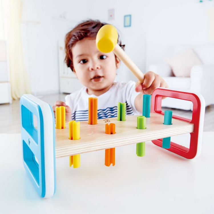 Hape 0506 Rainbow Pounder Activity Toy for 12 month+