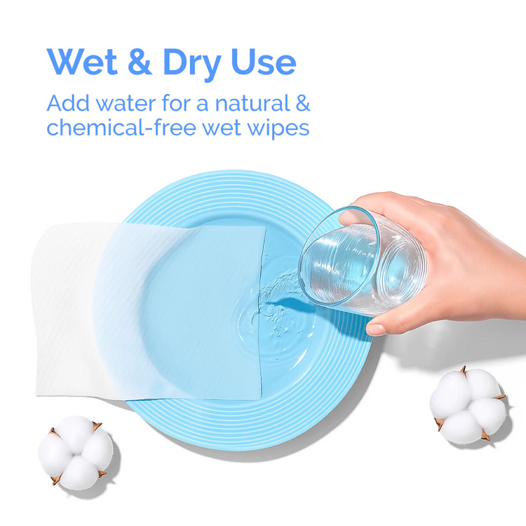 [Upgraded Version] Hoppi Premium Cleaning Dry Wipes - 60 Sheets