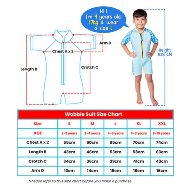 Cheekaaboo Wobbie Toddler Thermal Swimsuit UPF50+ Orange Dino