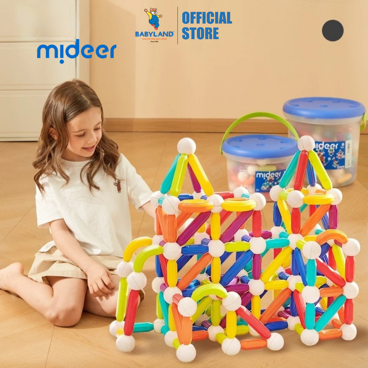 Mideer Rainbow Magnetic-Building Sticks