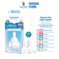 Dr Brown's Options+ Narrow-Neck Silicone Teat (2Pcs)