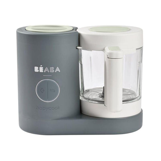 Beaba Babycook Neo Baby Food Processor - Mineral Grey | Homemade Nutritious Healthy Food Steams, Blends, Defrosts and Reheats in 15mins