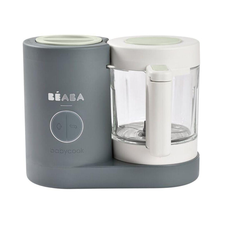 Beaba Babycook Neo Baby Food Processor - Mineral Grey | Homemade Nutritious Healthy Food Steams, Blends, Defrosts and Reheats in 15mins