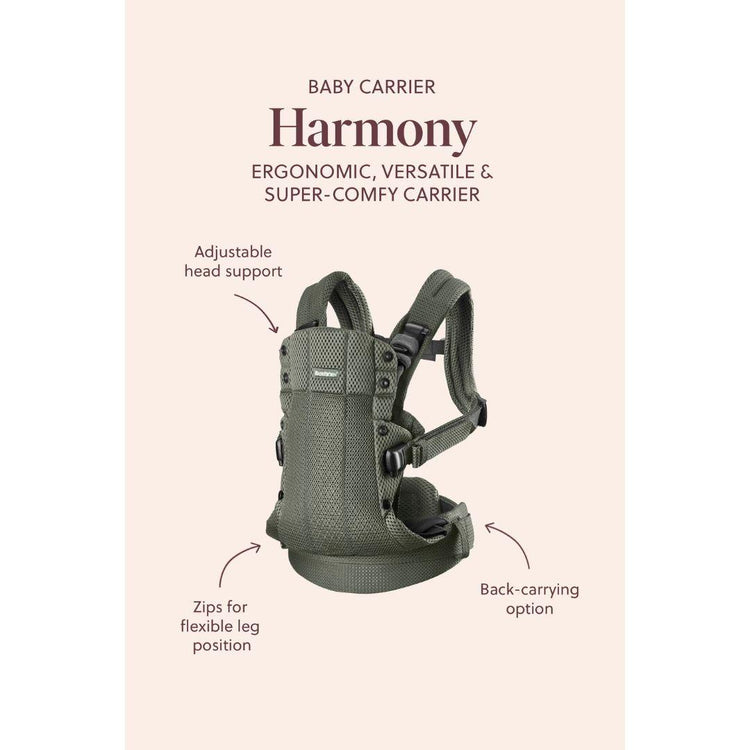 BabyBjorn Baby Carrier Harmony Mesh 3D - 0–3 years