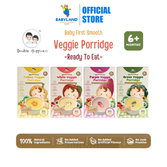 Double Happiness Baby Veggie Porridge 100G (6M+) | Ready to Eat | Instant Porridge