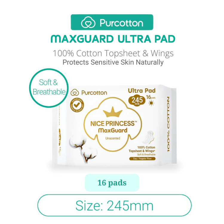 Purcotton Nice Princess MaxGuard Ultra Pad 245mm (16Pads)