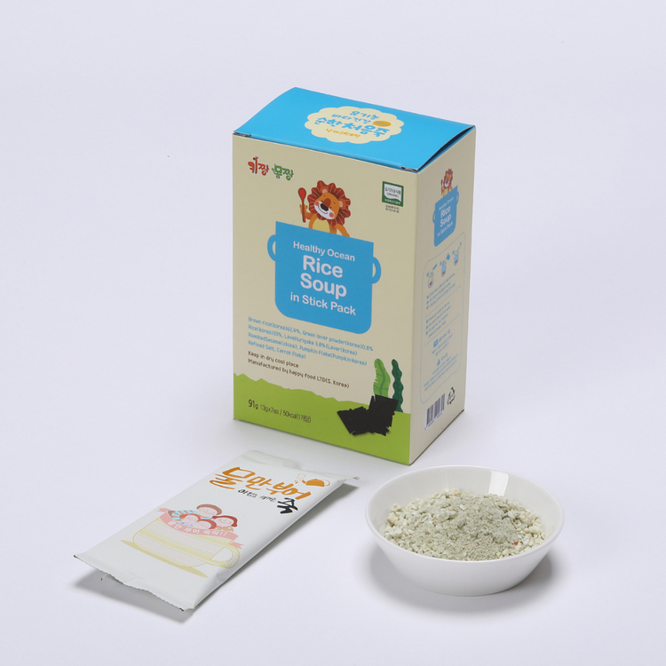 KidzanMomzan Organic Instant Porridge 91g (7x13g) [Seaweed/Vegetables]