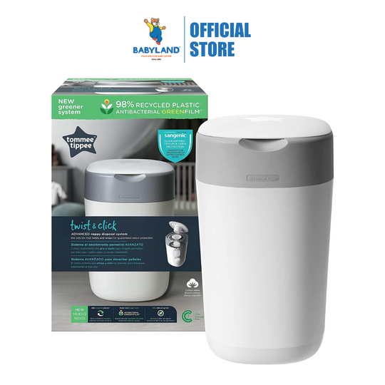 Tommee Tippee Twist & Click Sangenic Bin - White