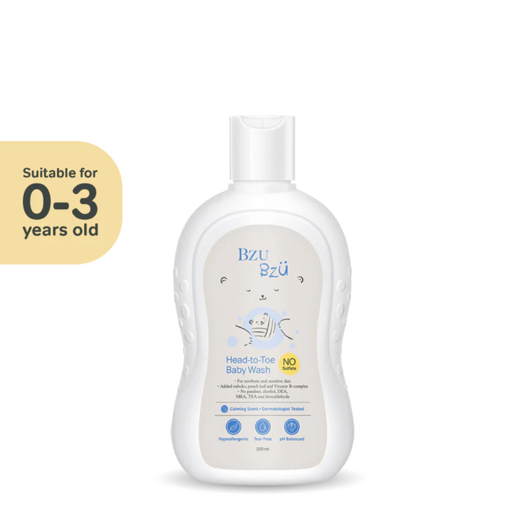 BZU BZU Head to Toe Baby Wash ( 200ml / 600ml )