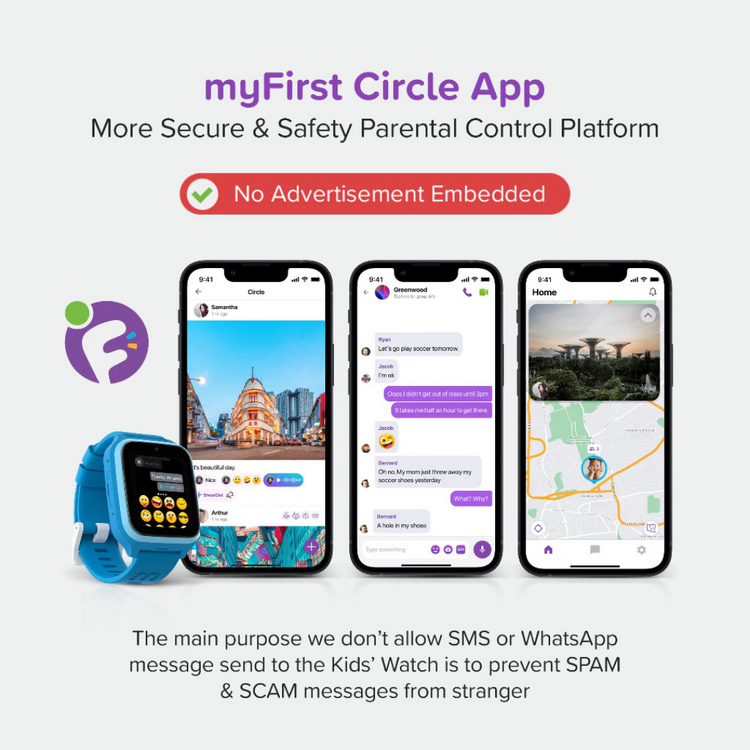 [NEW] myFirst Fone M1 4G Kids Smartwatch Phone | GPS Tracking, Voice & Video Call, Messaging, 2-Day Battery