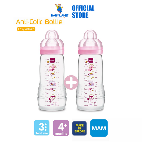 MAM Easy Active Baby Bottle 330ml Twin Pack