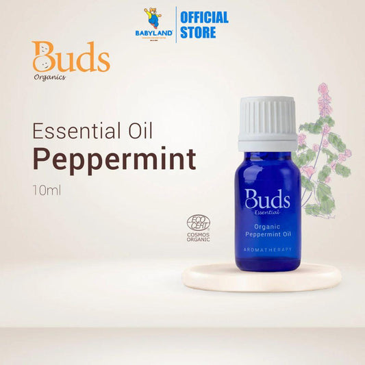Buds Essential Aromatherapy Organic Peppermint Oil (10ml)