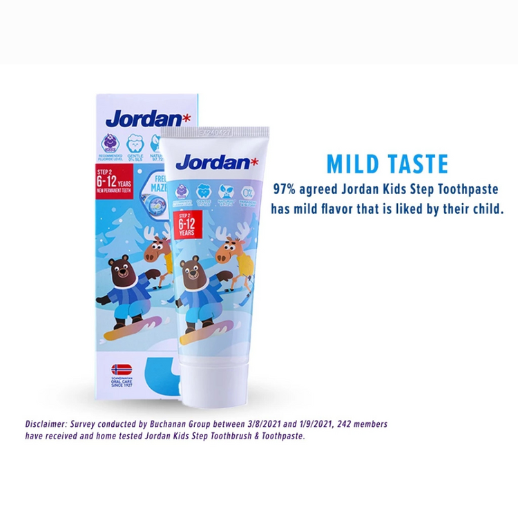 Jordan Kids Toothpaste Step 2 (75g) (6-12yrs)