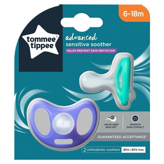 Tommee Tippee Closer to Nature Advanced Sensitive Soother (2pcs) 6-18m
