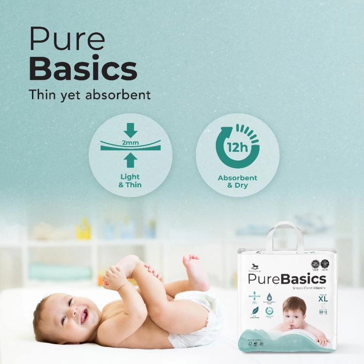 Applecrumby PureBasics Pull Up Diapers (Mega, 2 Packs)