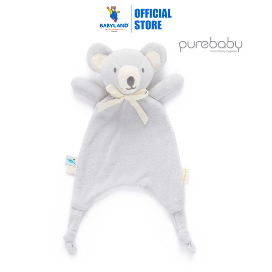 Purebaby Organic Koala Snookie Friend Grey Print
