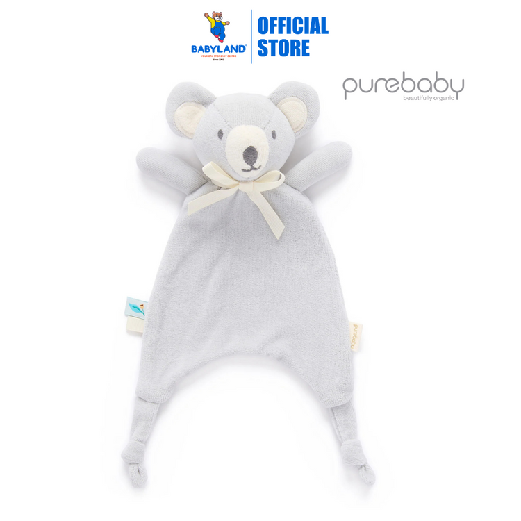 Purebaby Organic Koala Snookie Friend Grey Print