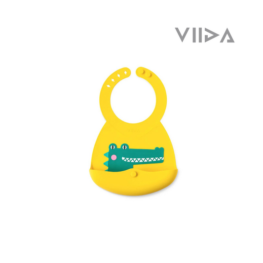 Viida Joy Series Baby Bib - Vik Lemon Yellow (Crocodile)