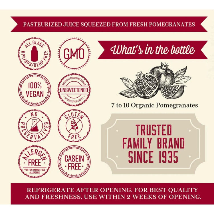 Lakewood Organic Pure Pomegranate Gluten Free Juice (32oz)