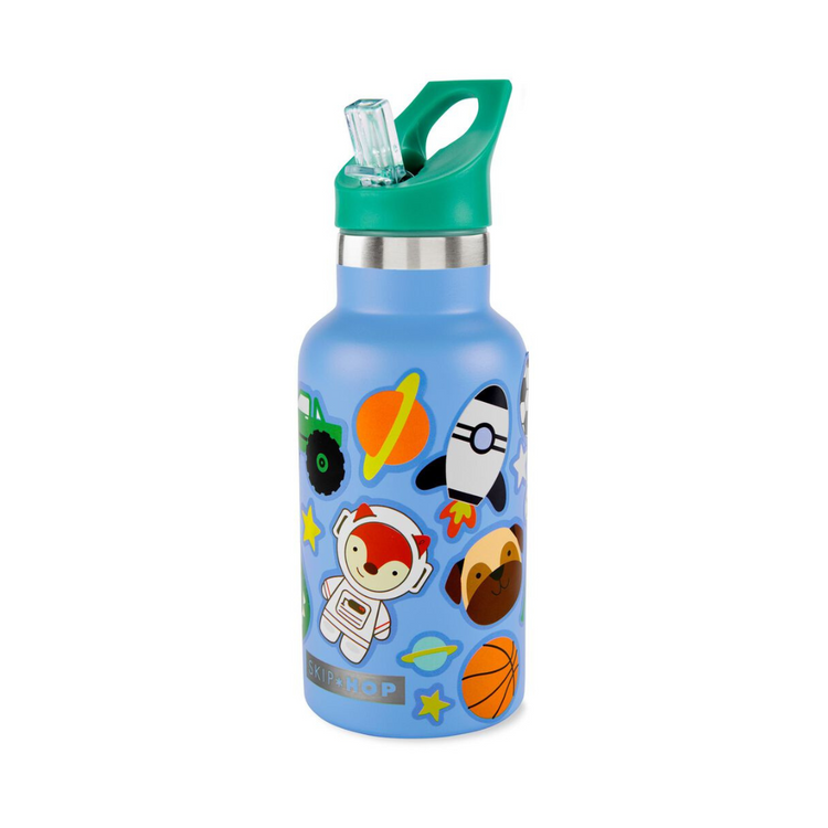 Skip Hop Spark Style Stainless Steel Canteen Bottle 380ml - Blue